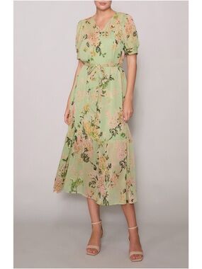Nordstrom | Melloday puff sleeve tiered midi dress